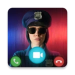 police video call prank android application logo